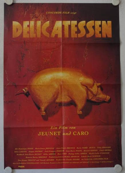 Delicatessen original release german movie poster